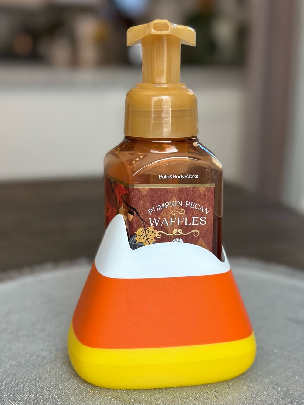 Candy Corn Soap Holder for Bath & Body Works Bottles